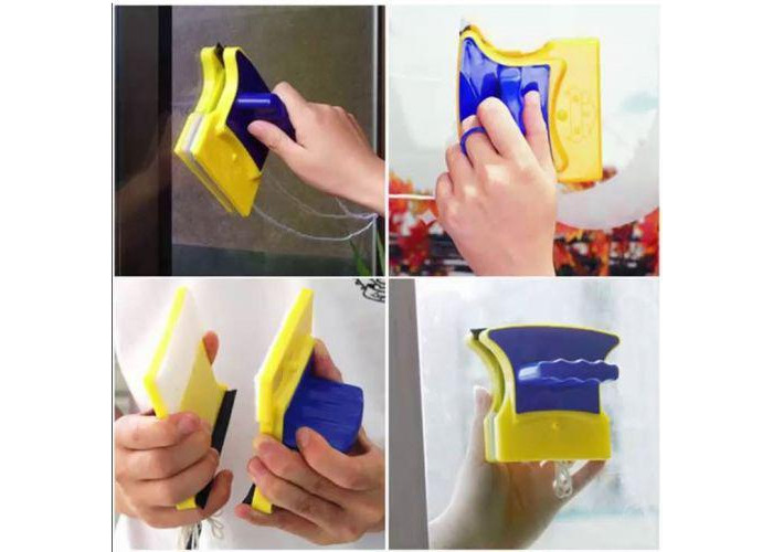Магнітна щітка для миття вікон із двох сторін Glass Wiper Window Wizard, щітка для вікон, миття вікон